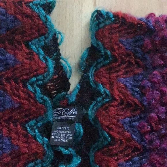 RARE Anthropologie Knit Fringe Kimono Shawl Cape Poncho Free People - Picture 14 of 16